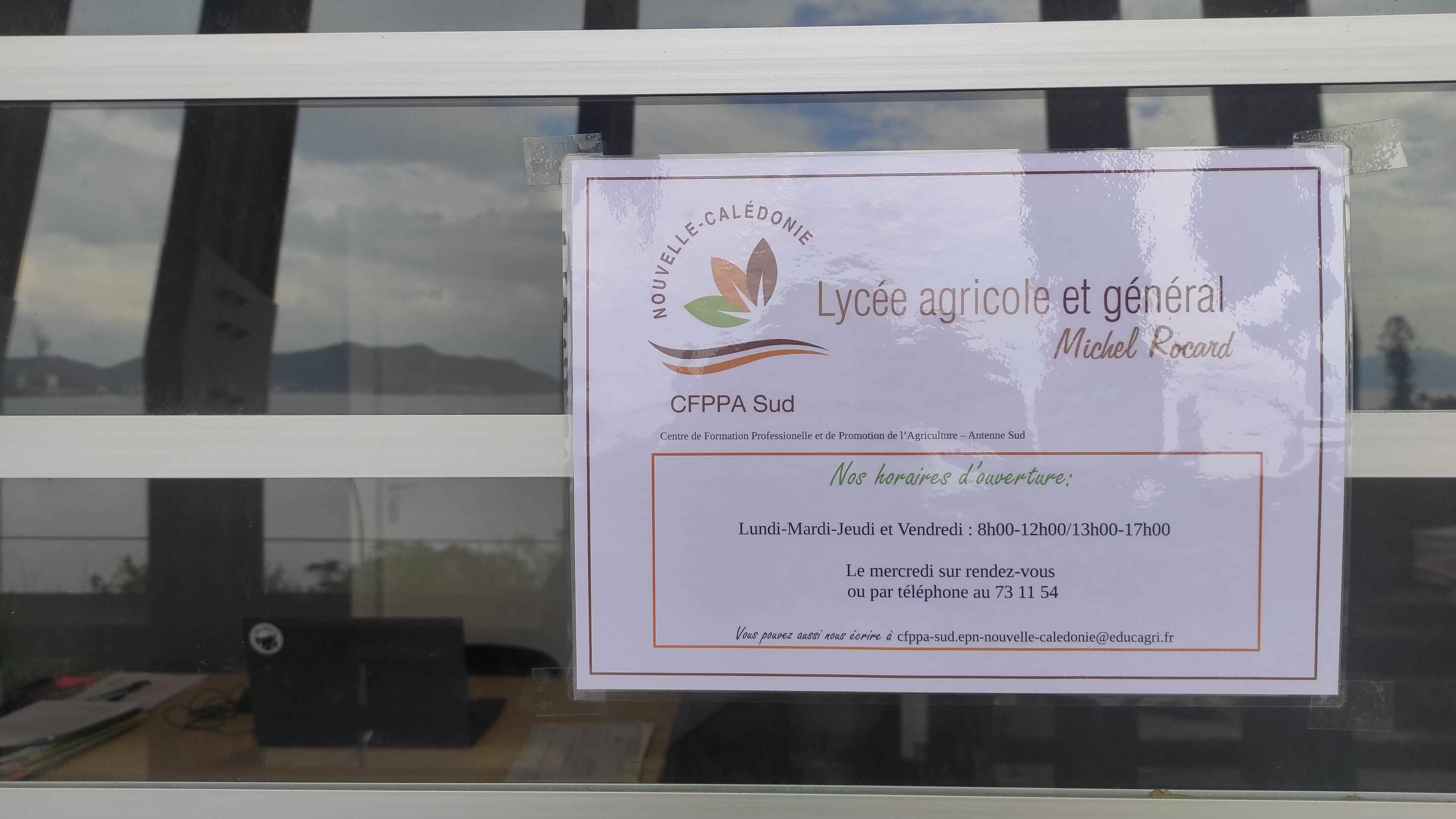 Affichette CFPPA Sud Université Nouville
